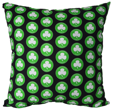 Silver Shamrock Pattern Pillow