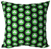 Silver Shamrock Pattern Pillow