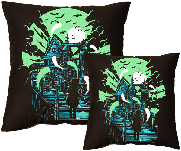 Haunted House Pillow