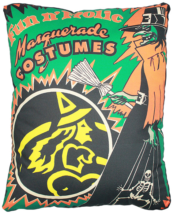 Vintage Costume Ad Pillow