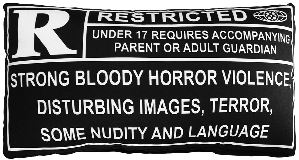 Rated R Pillow - Black