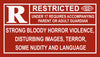 Rated R Label - Red