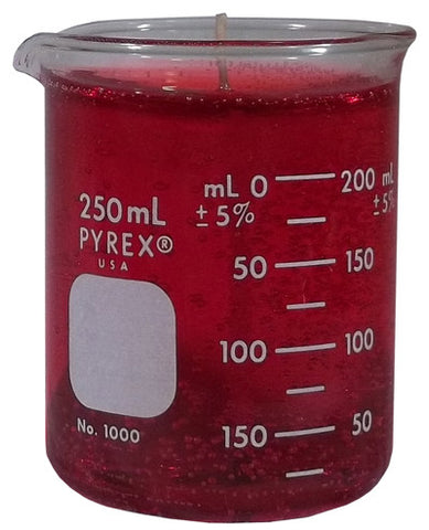 Red Beaker Candle