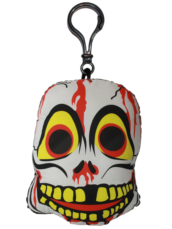 Vintage Skeleton Mask Backpack Clip