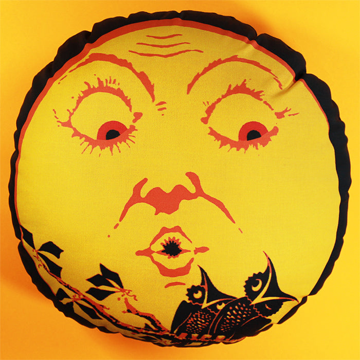 Vintage Moon & Owls Pillow