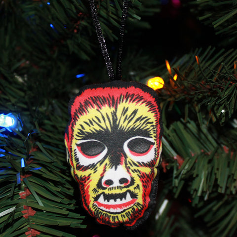 Vintage Wolfman Mask Ornament